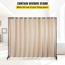 VEVOR Room Divider, Room Dividers and Folding Privacy Screens, Fabric Partition Room Dividers for Office, Bedroom, Dining Room, Study, Freestanding (size: 14.1 ft x 8.37 ft/430 x 255 cm)