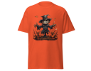 Halloween scarecrow fashion orange t-shirt merchyprint, size Medium