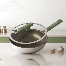 Non-coated Non-stick Pan Household (Option: 32cm Titanium Non Stick Pan)