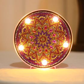 Diamond Painting Full Diamond Creative Led Modeling Lamp (Option: 15X15X3CM-ZXD004)