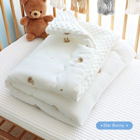 Children's Pure Cotton Wrinkled Gauze And Bean Down Quilt (Option: Star Bunny-Thin For Spring And Summer)