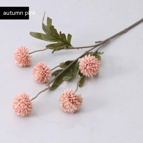 5 Dandelion Wedding Living Room Decoration Flowers Ornaments (Option: Autumn Pink)