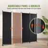 VEVOR Room Divider, Room Dividers and Folding Privacy Screens, Fabric Partition Room Dividers for Office, Bedroom, Dining Room, Study, Freestanding