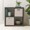 4-Cube Storage Organizer, Solid Black