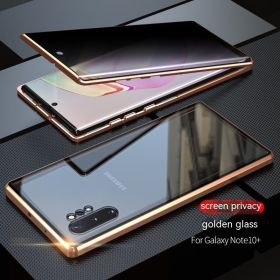 Double-sided HD Glass Magnetic King Magnetic Phone Case (Option: Golden HD Version-Samsung S23)