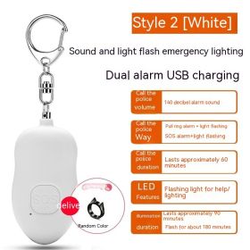 Smart Self Defense Alarm Girl (Option: White-USB)