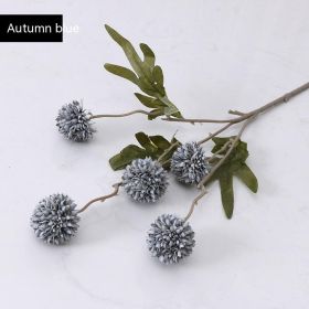 5 Dandelion Wedding Living Room Decoration Flowers Ornaments (Option: Autumn Blue)