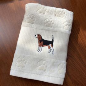 Dog Embroidery Water Absorbing Wash Towel (Option: 6 Style-62x40cm)