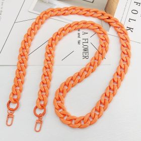 Color Acrylic Chain Mobile Phone Charm Handmade Bag (Option: Orange-21 × 29mm)