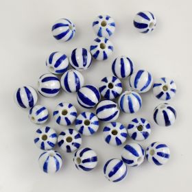 Blue And White Porcelain Ceramic Beads (Option: Blue And White Blue-12mm)